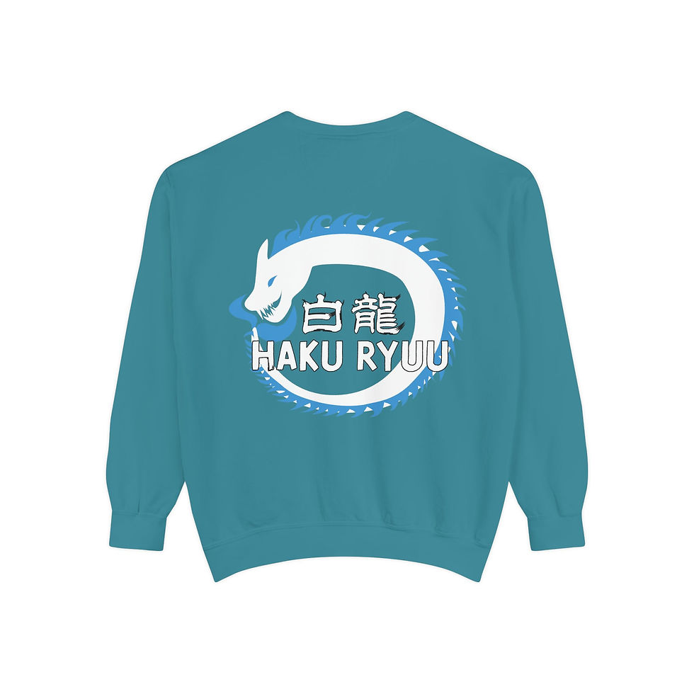 Thumbnail: Haku Ryuu - Unisex Garment-Dyed Sweatshirt
