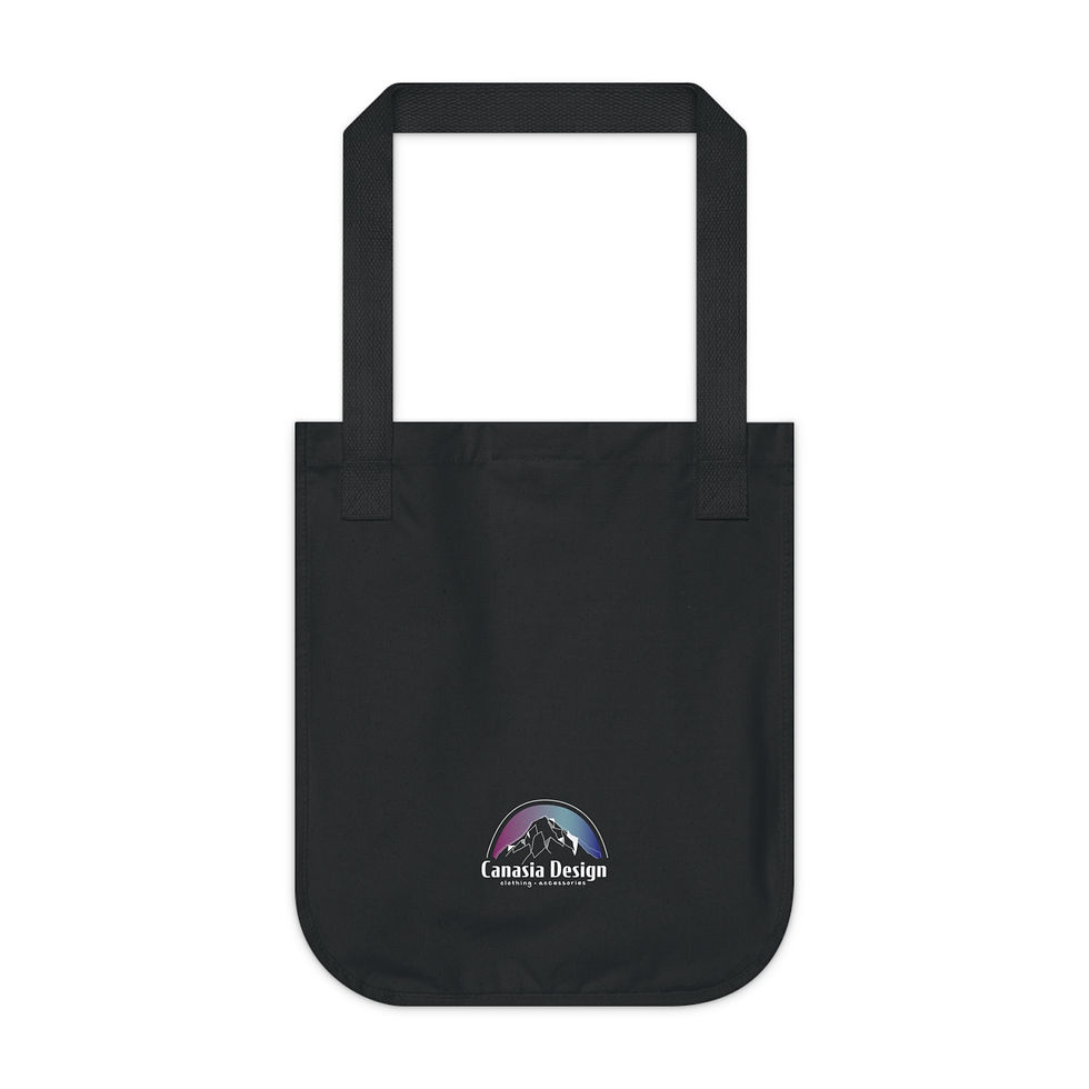 Thumbnail: Cape Disappointment Wave - Organic Canvas Tote Bag Designed by Ann