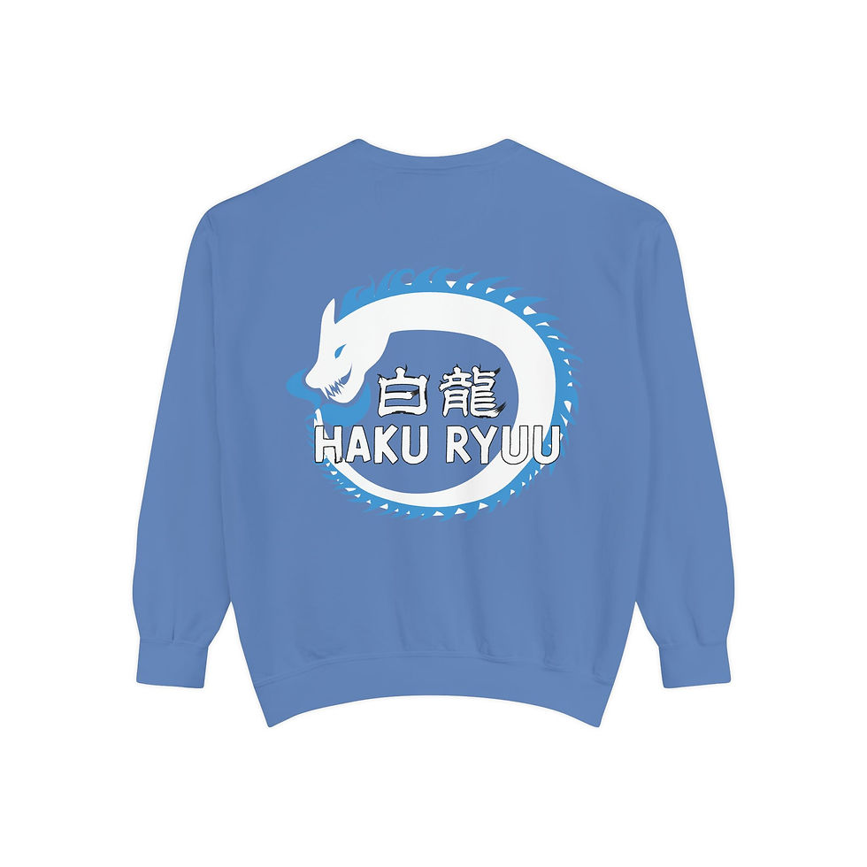 Thumbnail: Haku Ryuu - Unisex Garment-Dyed Sweatshirt