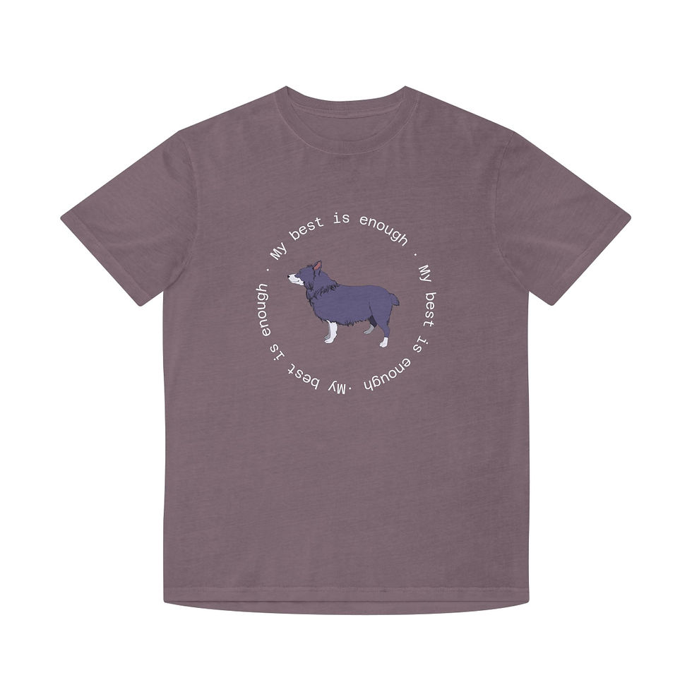 Thumbnail: My best is enough Unisex Faded Shirt designed by Risa