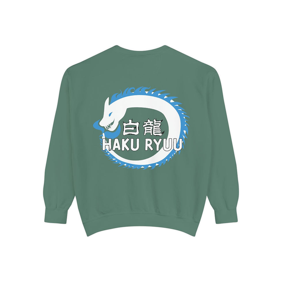 Thumbnail: Haku Ryuu - Unisex Garment-Dyed Sweatshirt