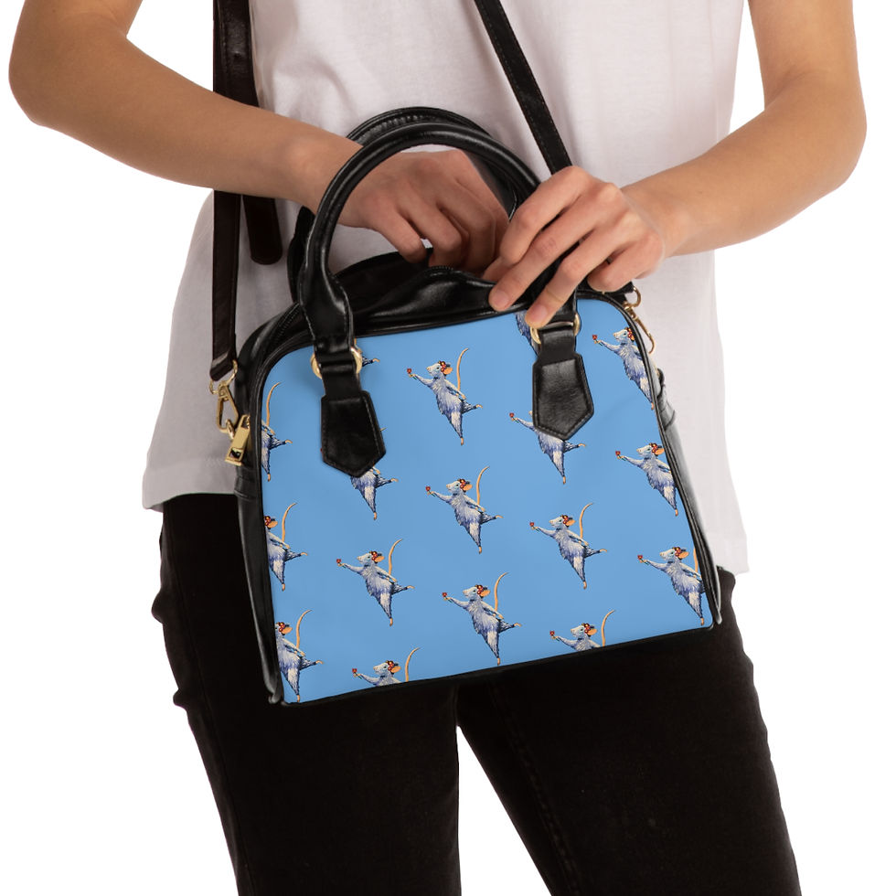Thumbnail: Dancing Mouse - Shoulder Handbag Designed by Risa