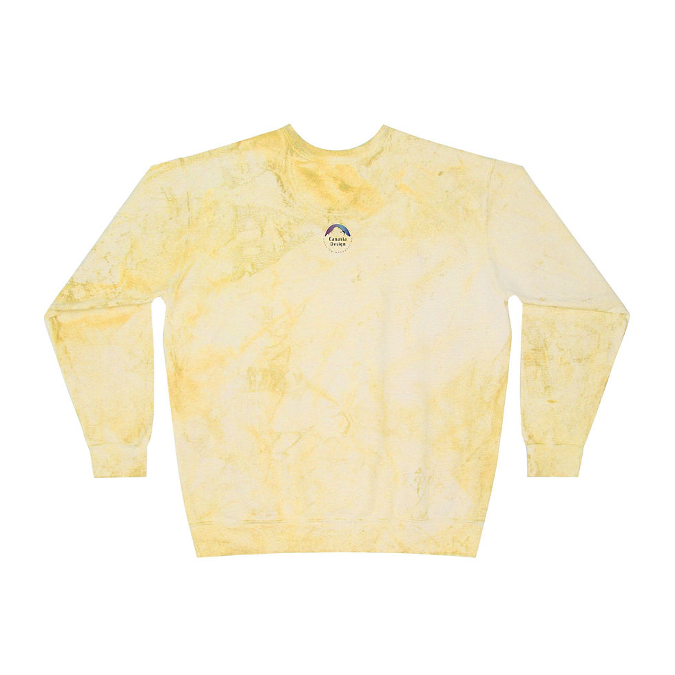 Thumbnail: Dancing Mouse Unisex Color Blast Crewneck Sweatshirt Designed by Risa