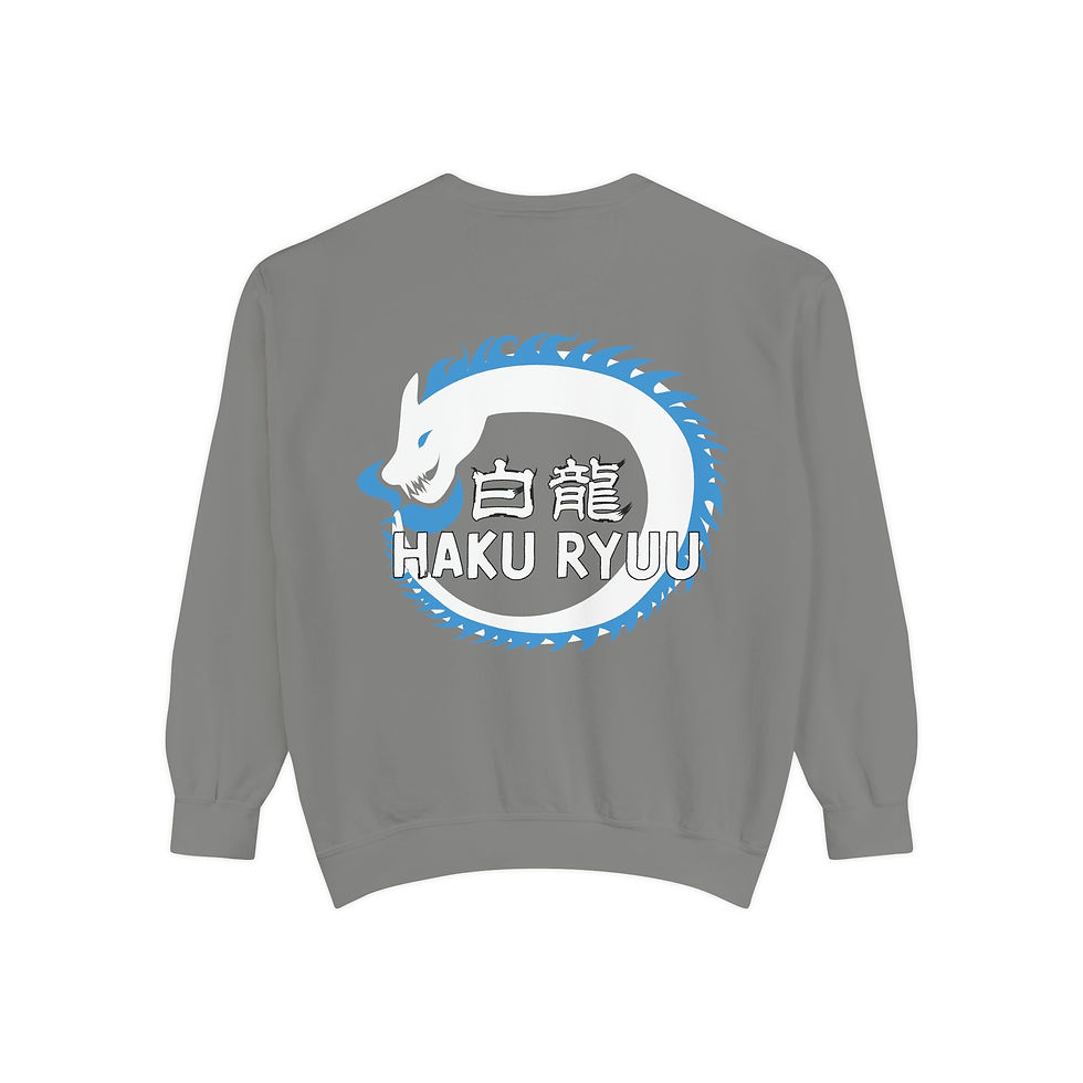 Thumbnail: Haku Ryuu - Unisex Garment-Dyed Sweatshirt