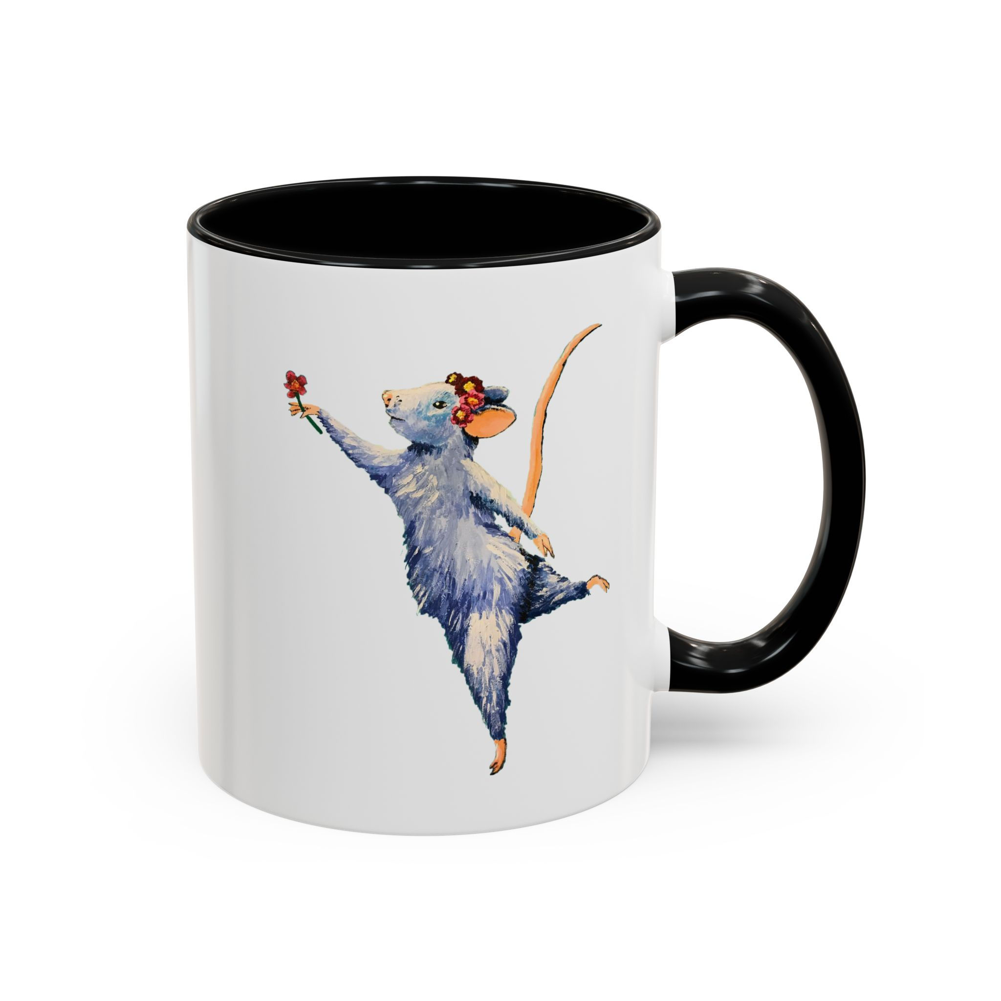 Dancing Mouse Coffee Mug (11, 15oz) Designed by Risa