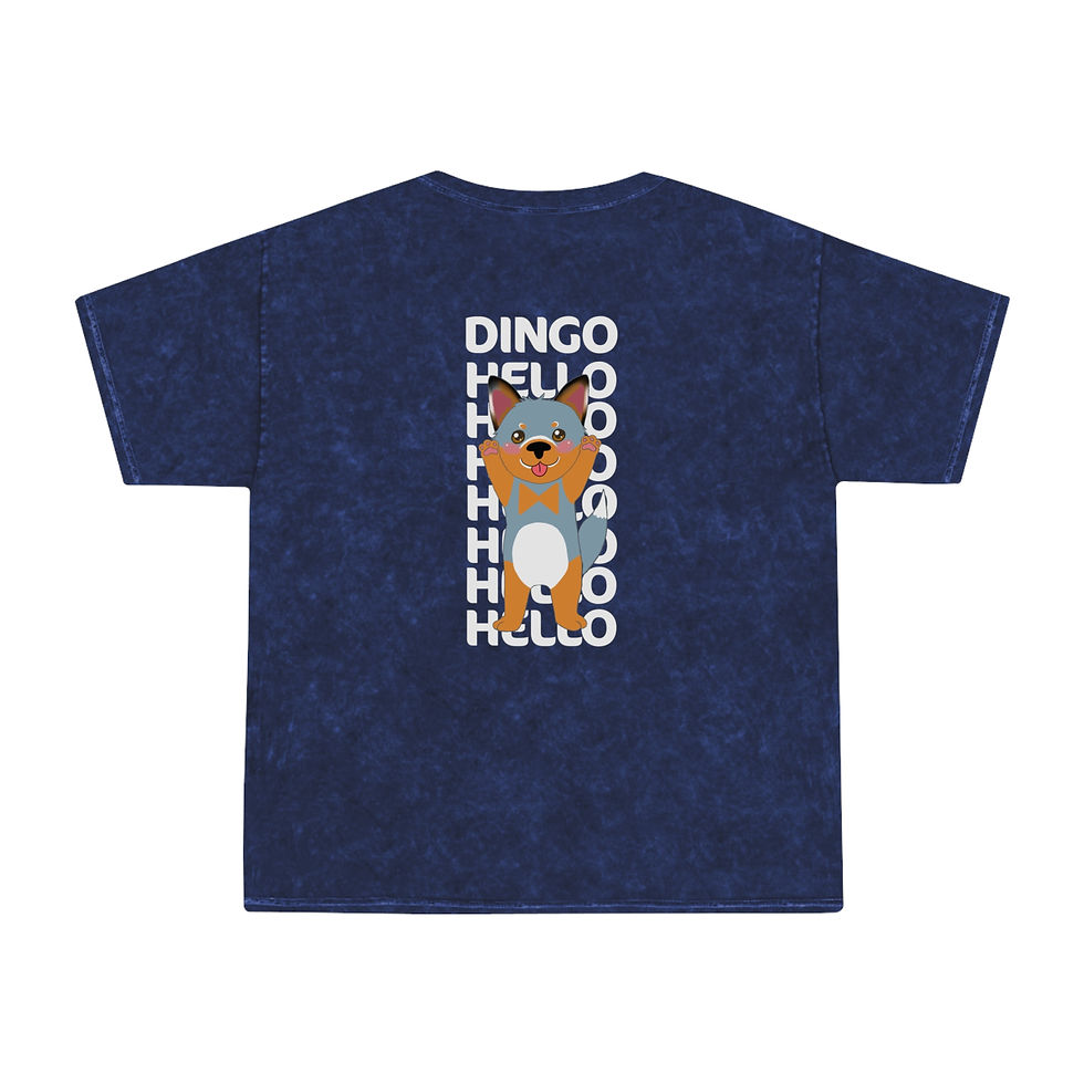 Thumbnail: Dingo - Unisex Mineral Wash T-Shirt Designed by Risa