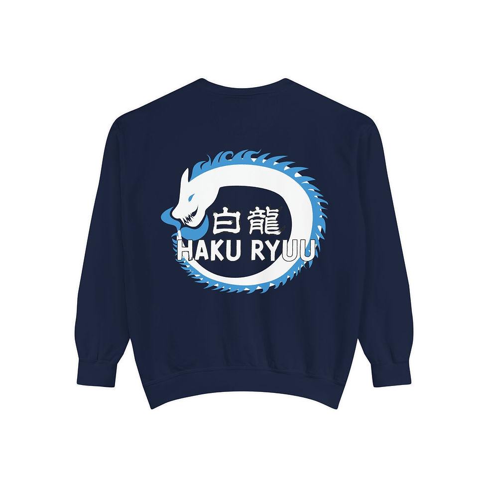 Thumbnail: Haku Ryuu - Unisex Garment-Dyed Sweatshirt