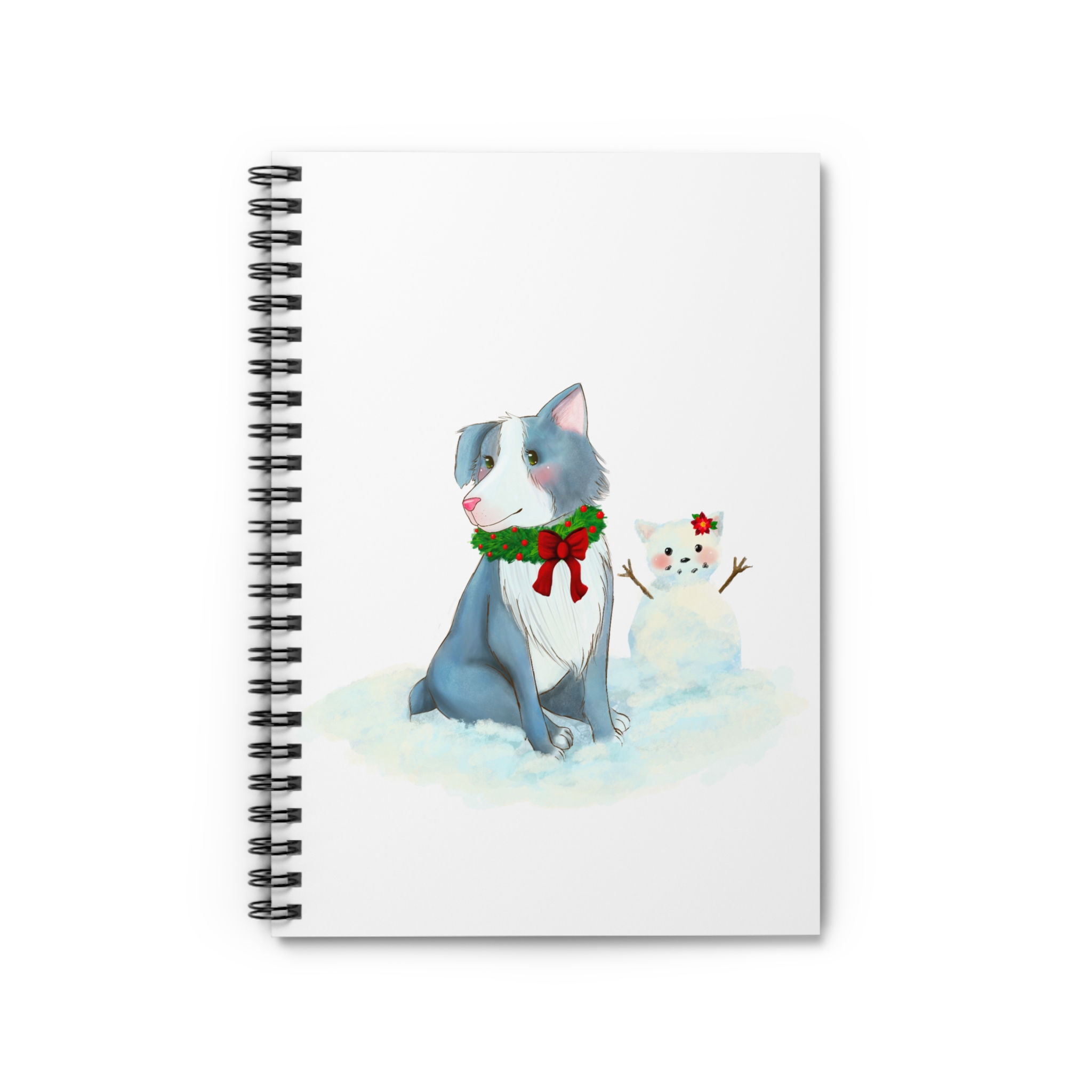 Winter Spiral Notebook - Ruled Line Designed by Risa