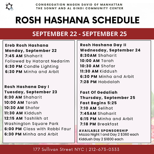 Rosh Hashana Schedule 2025.png