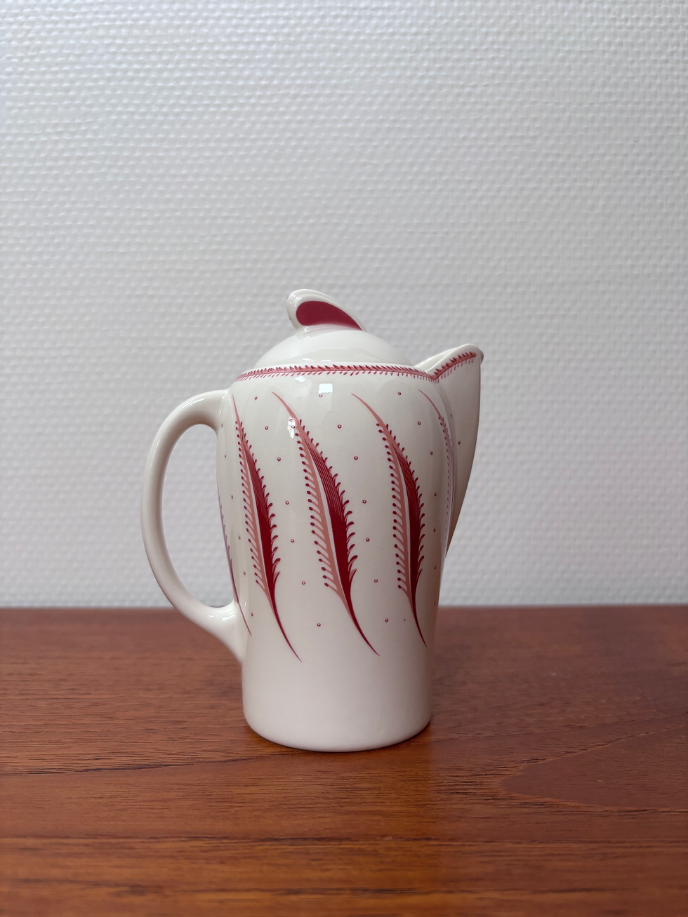 サムネイル： Susie Cooper スージークーパー Pink Fern ピンクファーン Hot water jug ホットウォータージャグ