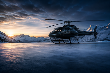 vuelo en helicóptero en el Ártico