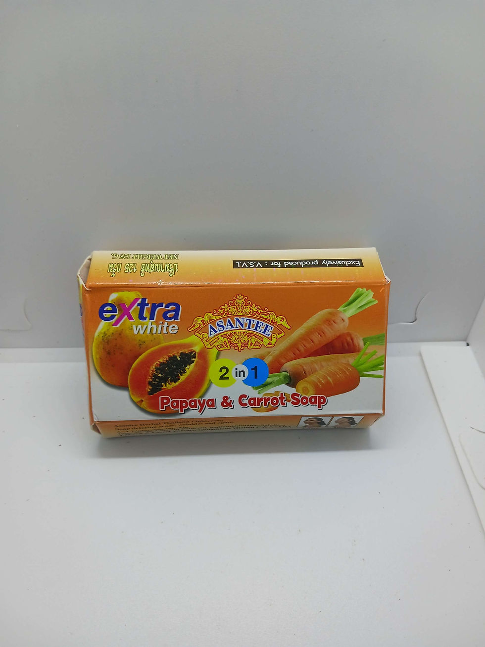 Asantee Papaya &Carrot Soap/1 bar