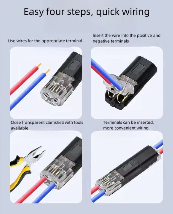 Thumbnail: 12V Push in Wire Connector (pair)