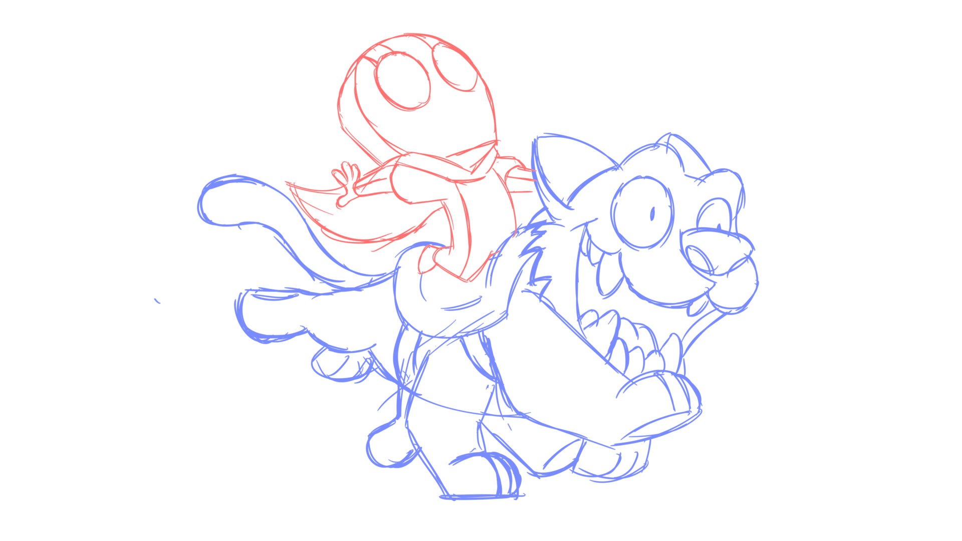 Ollie ridin' his _Wampus Cat_