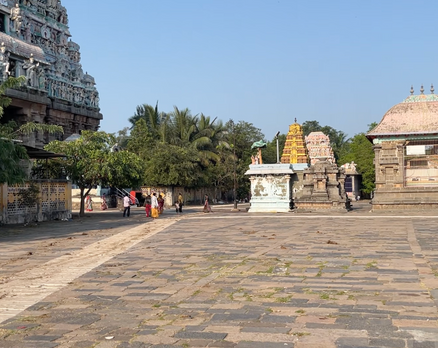 ナタラージャ寺院庭