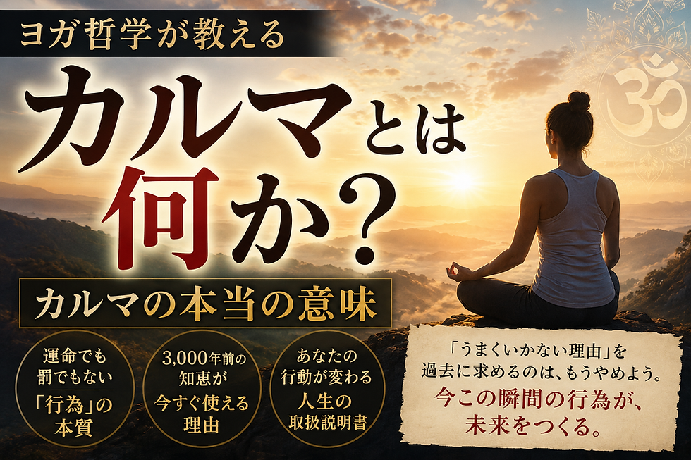 カルマって、本当はこういう意味だったんです。