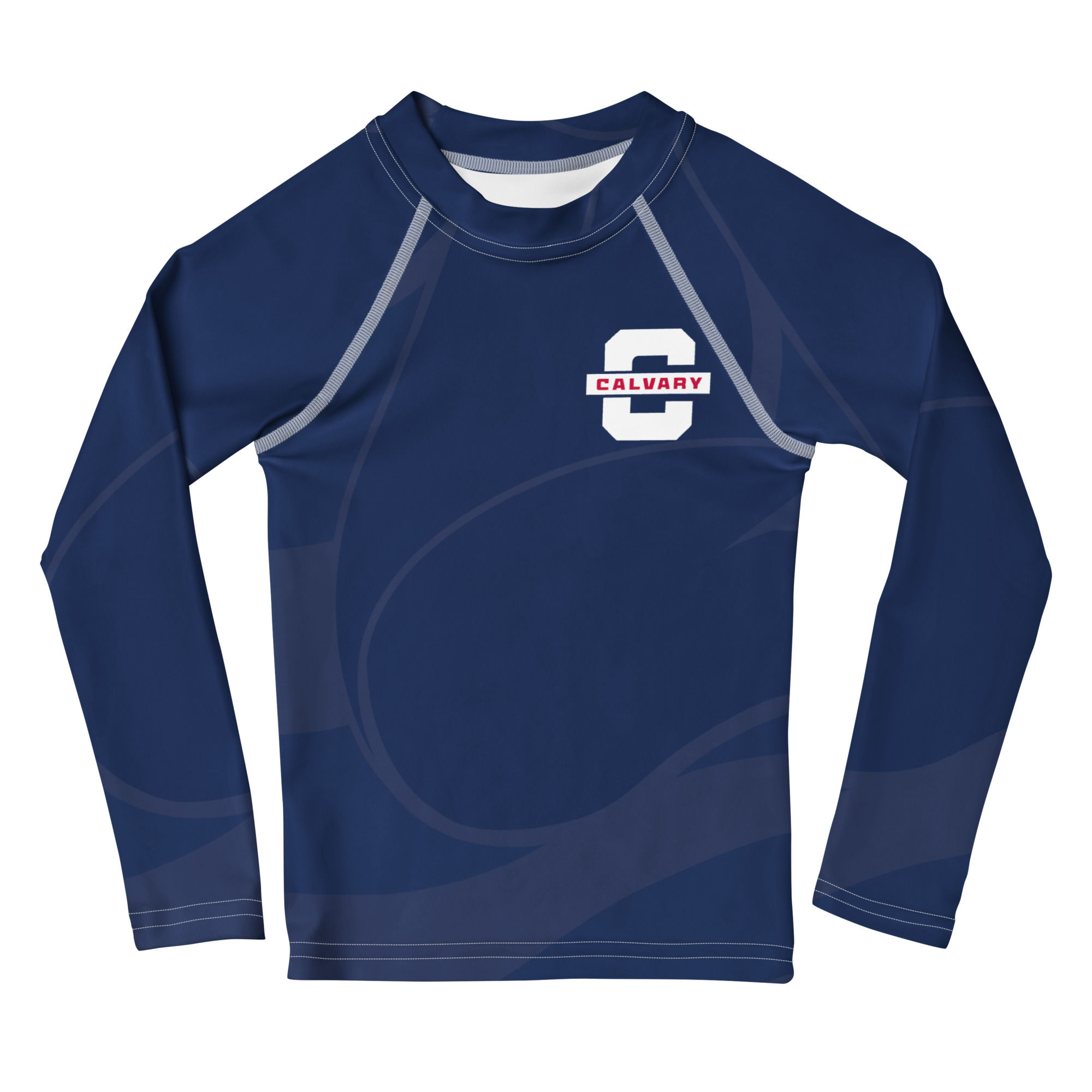 Colonial Block C Kids Rash Guard