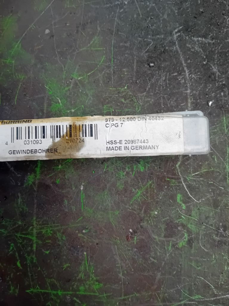 Miniatura: Gwintownik M12,5 DIN 40432 CPG7