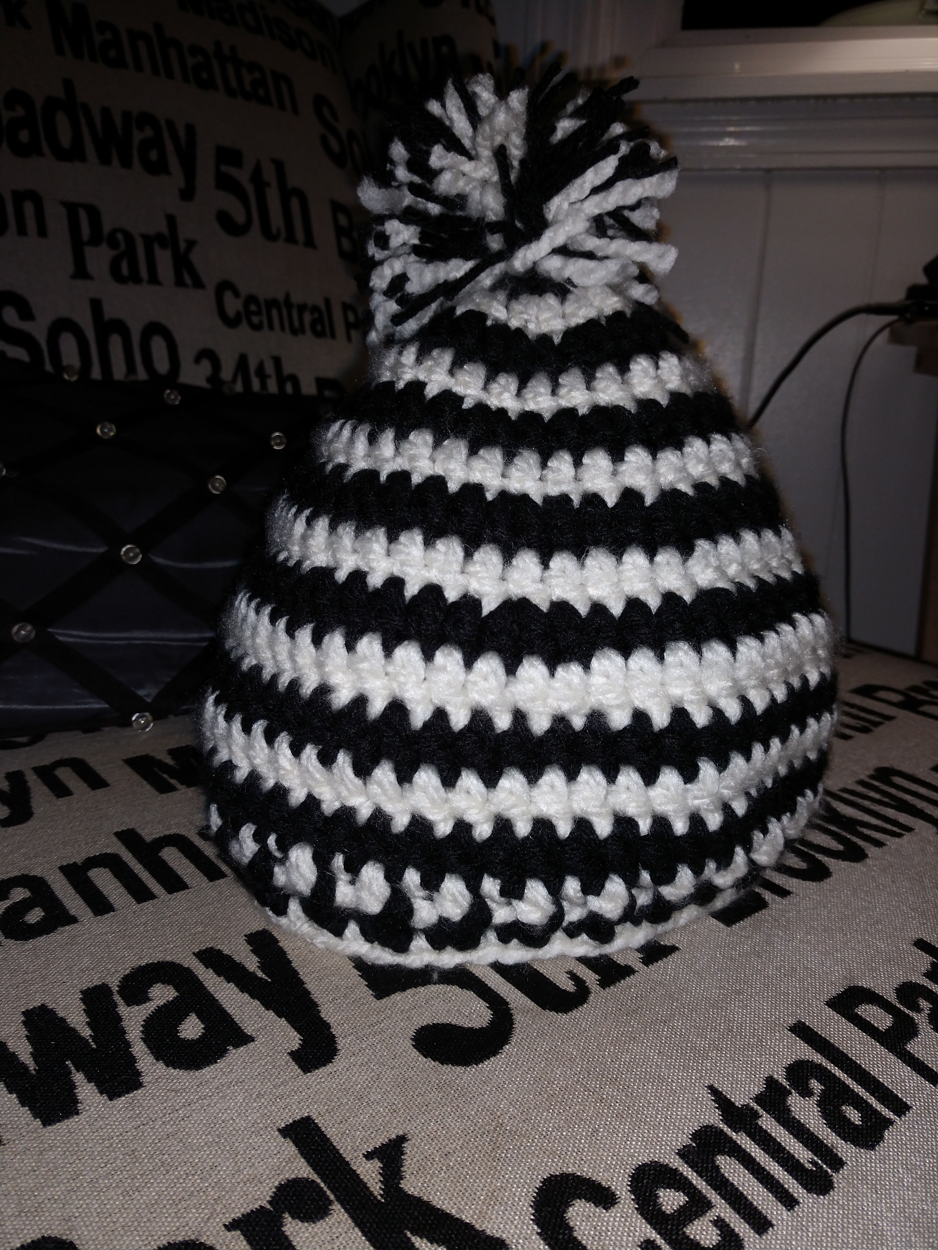 Crochet Hat/Messy Bun