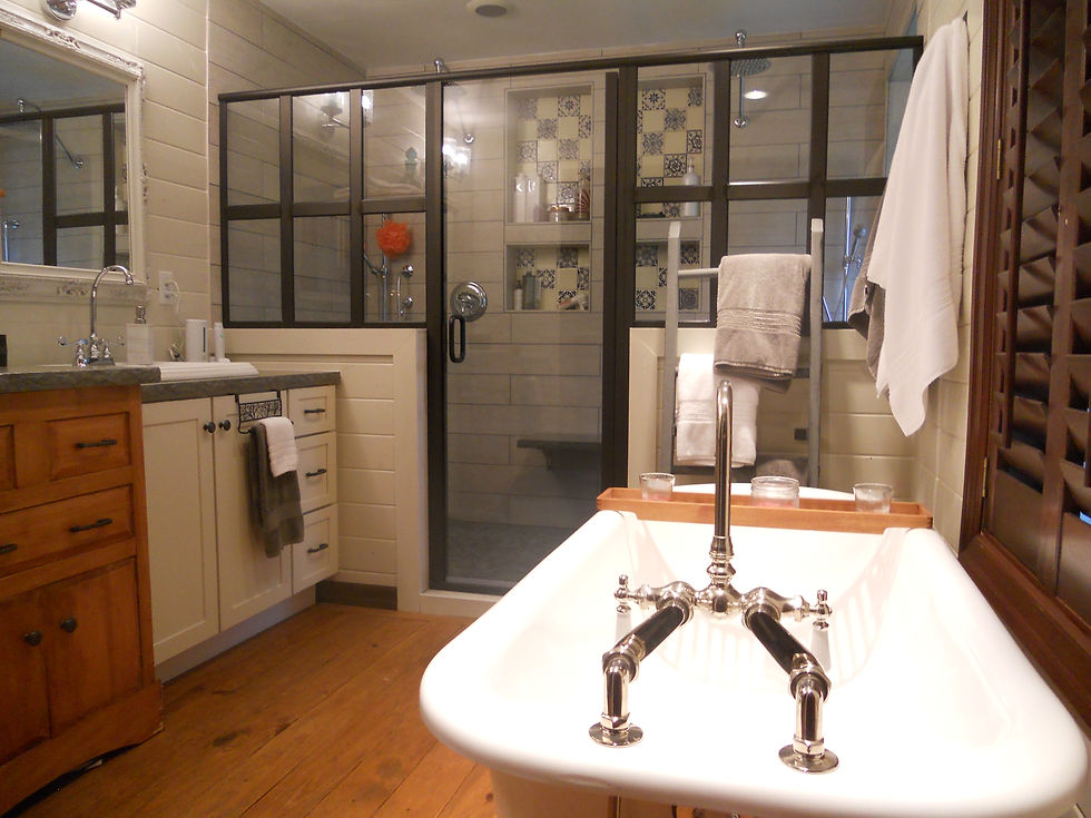 Window Pane Shower Glass