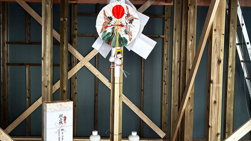 上棟式の祭壇