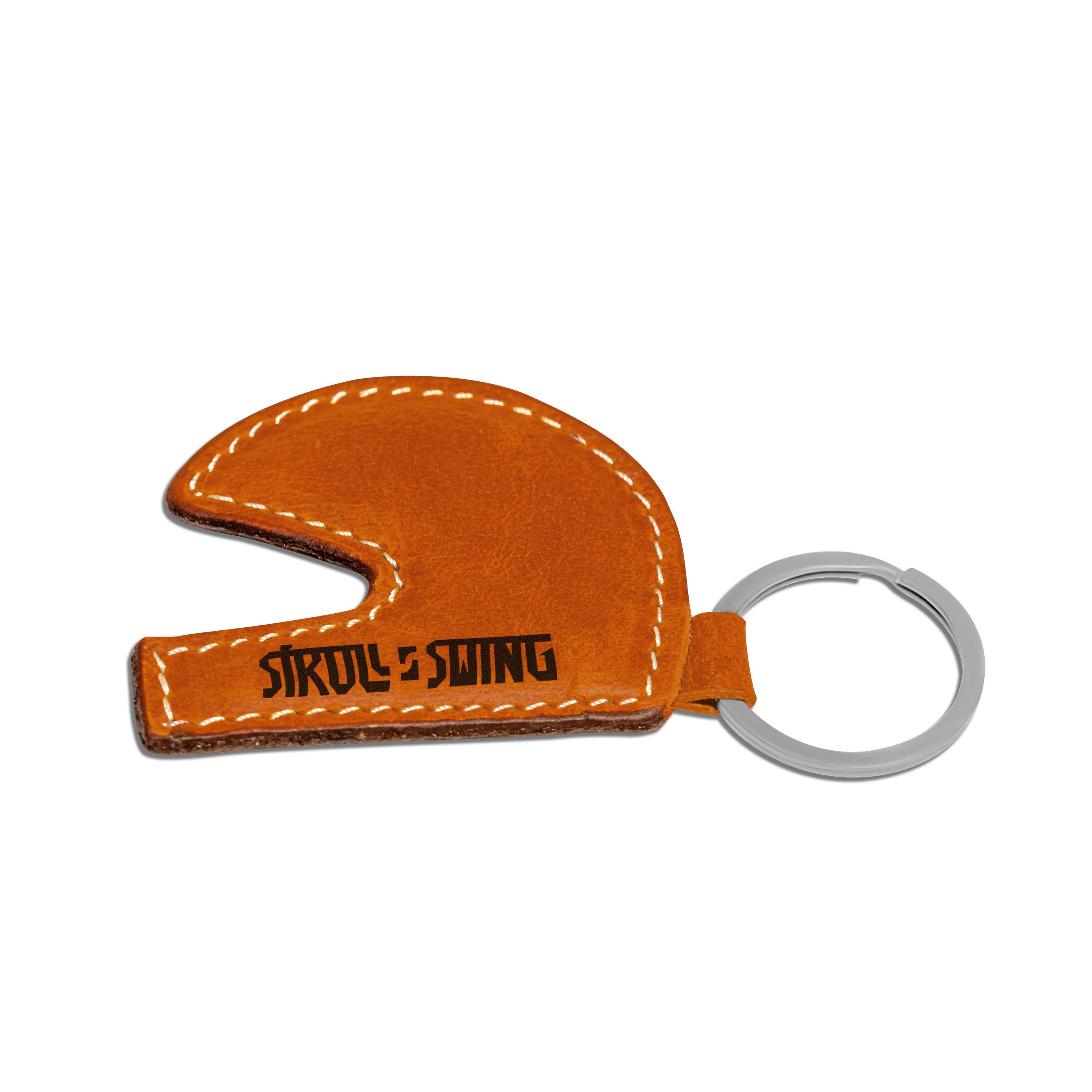 Helmet Keychain - Camel Brown