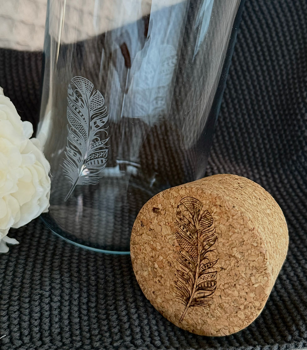 Miniaturbild: Korkstöpsel mit Lasergravur