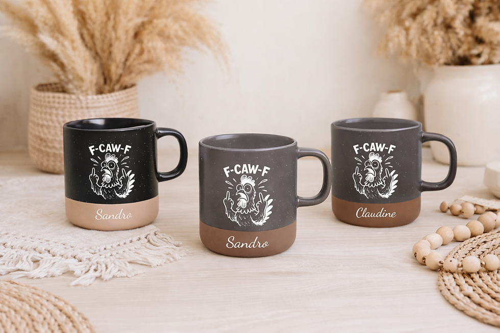 Miniaturbild: Personalisierte MUG „F-CAW-F“ – Für einen besseren Start in den Montag Magic Farben