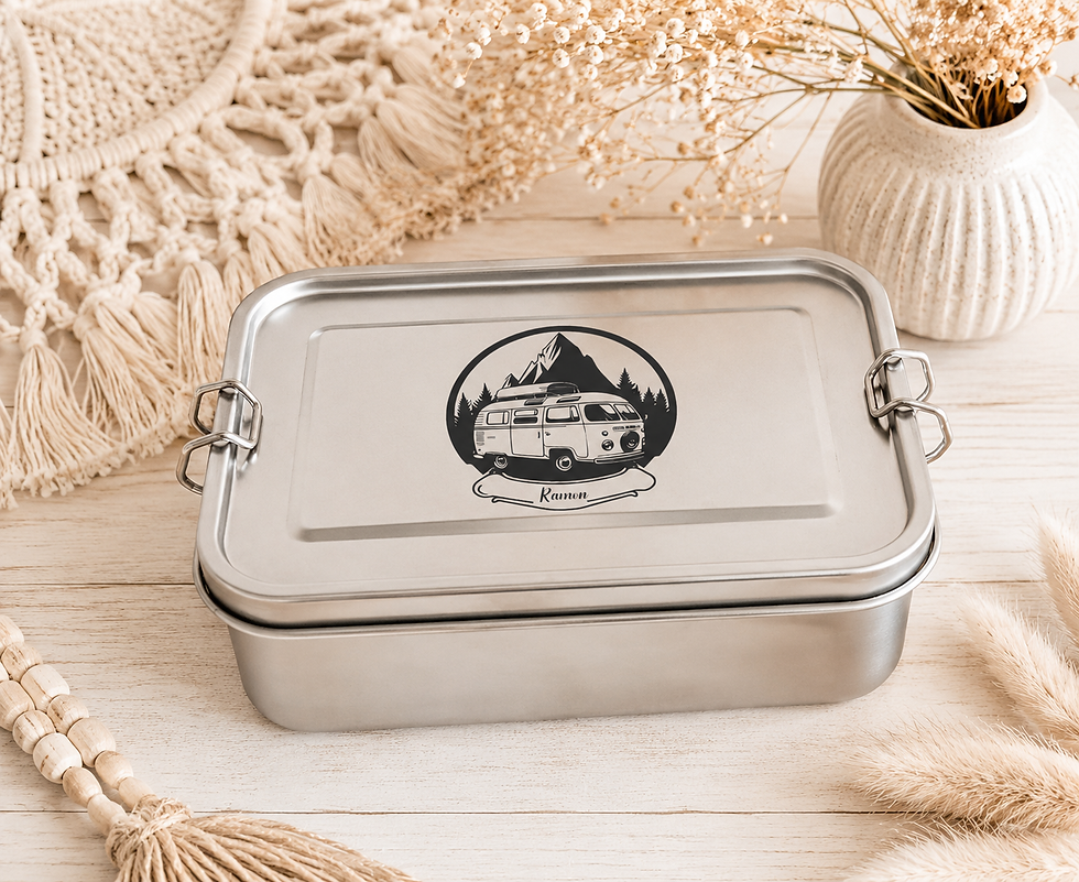 Personalisierte Lunchbox - Camping - VW Bulli - Bus