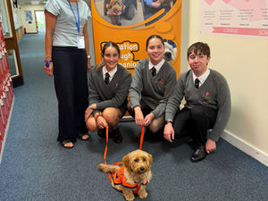 A friendly welcome for Rupert!