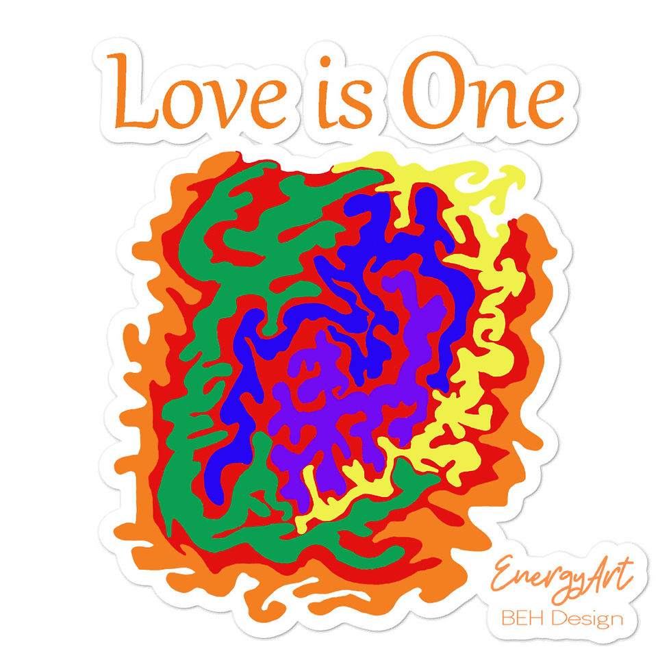 Thumbnail: Love is One Bubble-free stickers