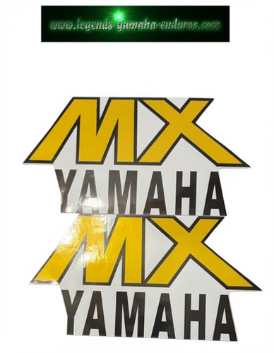 1980 Yamaha MX80F/F100F/175F Gas Tank Sticker Decal Graphic Set 3M2-24244-00-00 | Yamaha Enduro