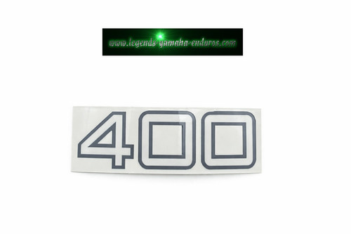 1977 Yamaha Enduro 400D Right Cover Decal Sticker Emblem 6 # 1M2-21786-00-00 | Yamaha Enduro 