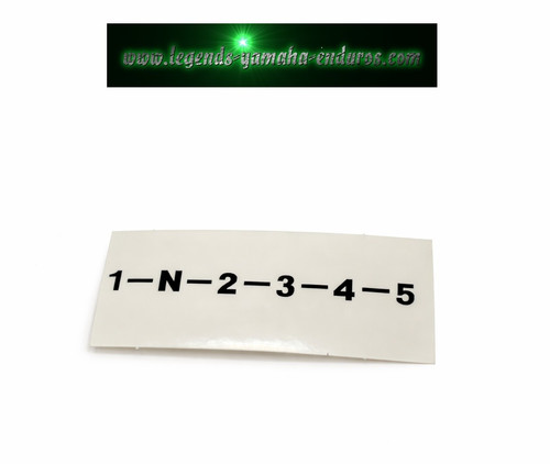 1974 Yamaha Enduro 250A 360A Engine Ignition Cover Shift Pattern Decal Sticker | Yamaha Enduro 