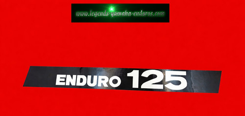 1975 Yamaha Enduro DT125B Exhaust Decal Sticker Emblem Protector 444-14729-01-00 | Yamaha Enduro 