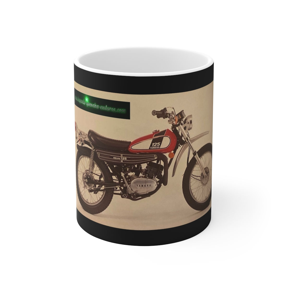 1975 Yamaha DT125B Ceramic Mug 11oz