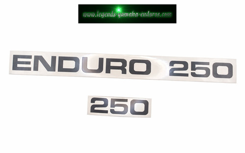 1979 Yamaha DT250F Frame Side Cover Decal Sticker Set  2N6-21787-00 2N6-21786-00 | Yamaha Enduro 