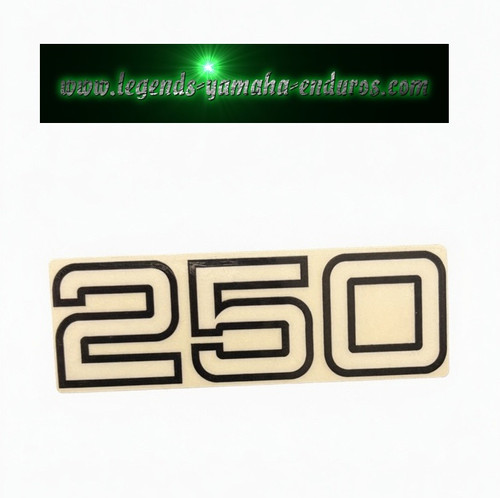 1977 Yamaha Enduro DT250D Right Cover Decal Sticker Emblem # 1M1-21786-00-00 | Yamaha Enduro
