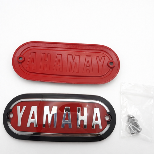 1968 Yamaha Enduro DT1 250 Gas Tank Badges Emblems Set 214-24161-00-00 | Yamaha Enduro 