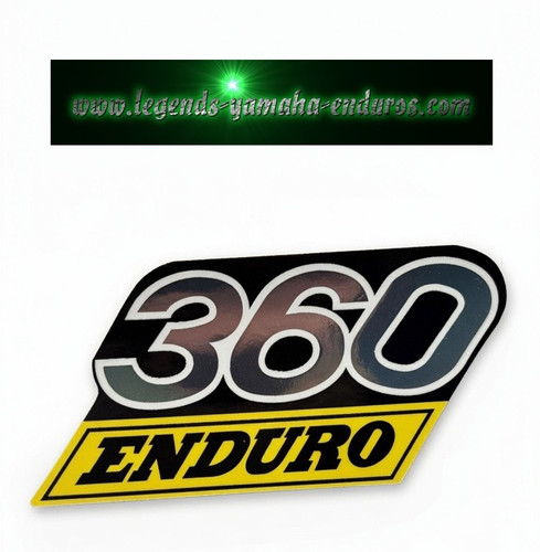 1970 Yamaha Enduro RT1 360 Oil Tank Sticker Emblem Decal 275-21787-00-00 | Yamaha Enduro