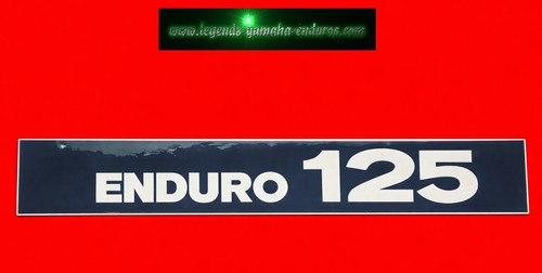 1975 Yamaha Enduro DT125B Exhaust Decal Sticker Emblem Protector 444-14729-01-00 | Yamaha Enduro 