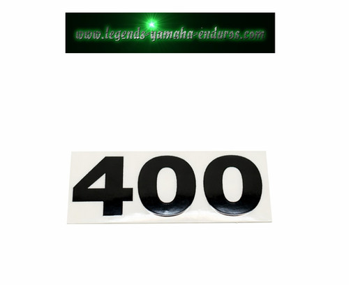 1978 Yamaha Enduro DT400E Right Side Cover Sticker Decal 1M2-21786-10-00 | Yamaha Enduro 