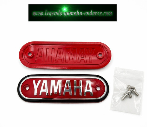 1969 Yamaha AT1E / AT1M 125 Fuel Gas Tank Badges Emblems Set 227-24161-00-00 | Yamaha Enduro 