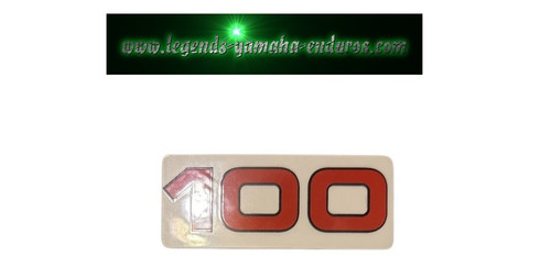1979 Yamaha MX100F Frame Side Cover Sticker Decal Emblem Graphic 3M1-21737-00-00 | Yamaha Enduro