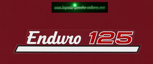1974 Yamaha Enduro DT125A Oil Tank Decal Sticker Emblem Graphic 444-21787-00-00 | Yamaha Enduro