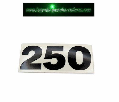 1978 Yamaha Enduro 250E Right Side Cover Emblem Sticker Decal 1M1-21786-10-00 | Yamaha Enduro 