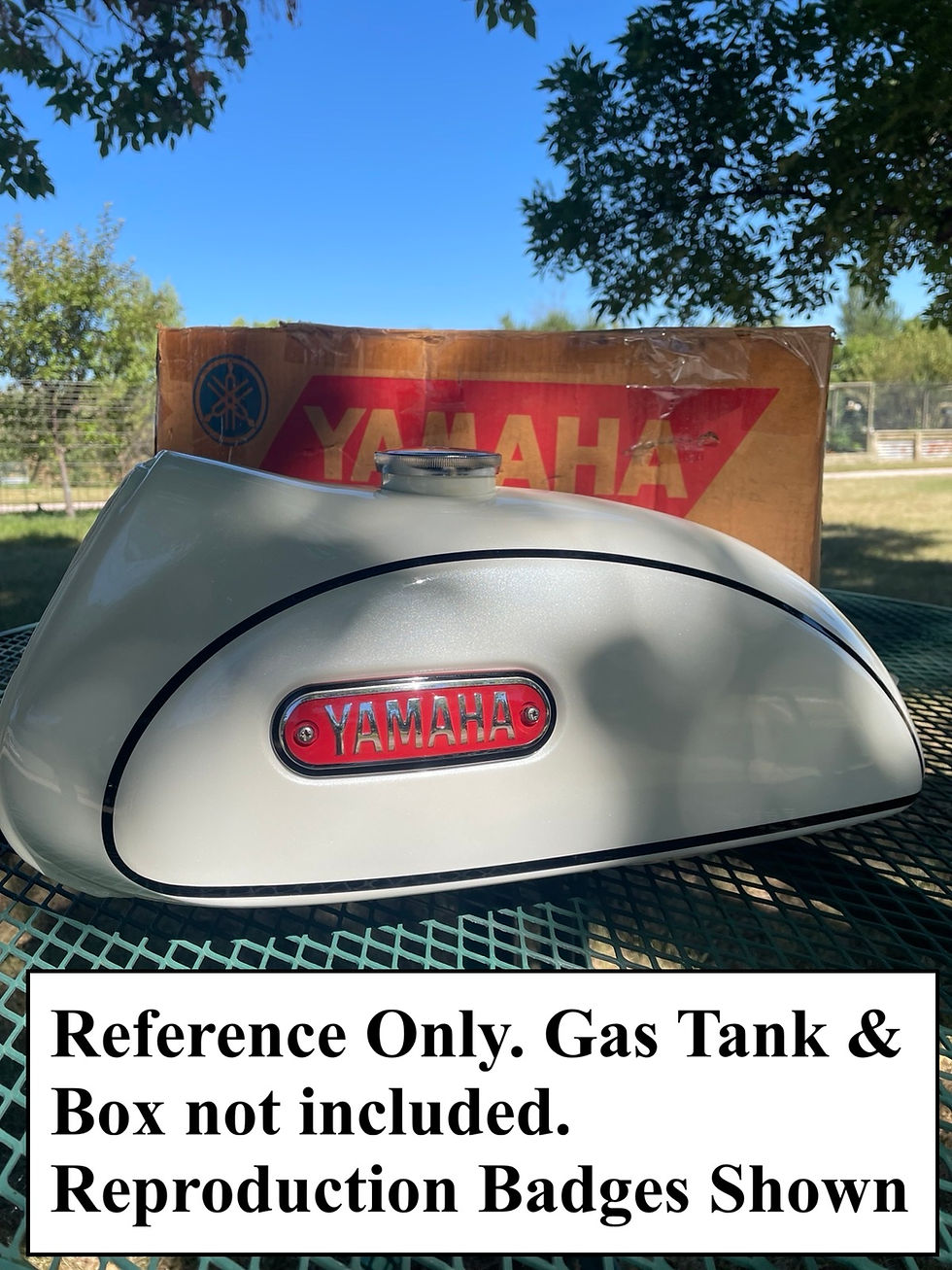 Thumbnail: 1969 Yamaha Enduro AT1E / AT1M 125 Fuel Gas Tank Badge Emblem 261-24161-00-00
