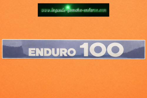 New 1975 Yamaha Enduro DT100B Exhaust Pipe Decal Sticker Emblem 437-14729-01-00 | Yamaha Enduro 