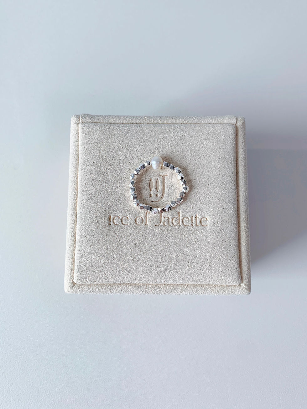 Thumbnail: Natural pearl sterling silver ring