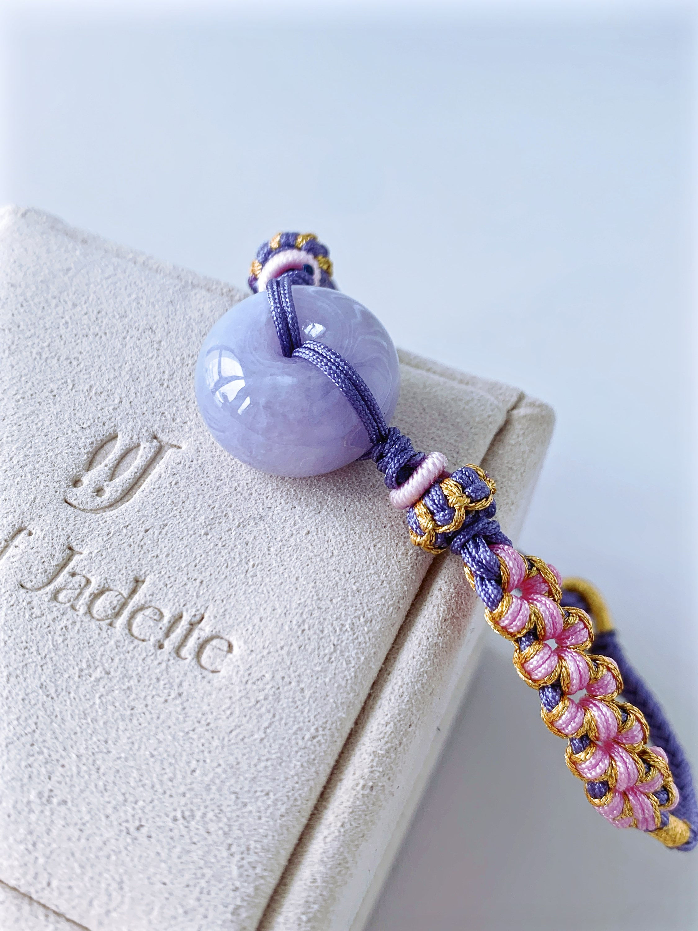 天然翡翠平安扣手繩